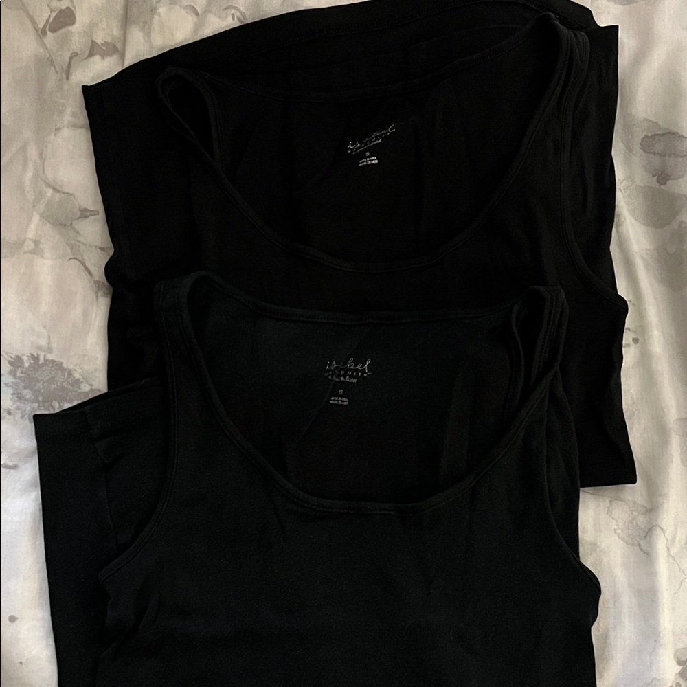 Isabel Maternity by Ingrid & Isabel Black Tank Tops